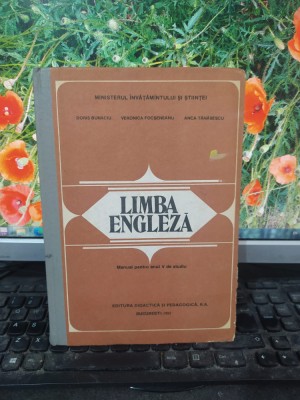 Limba engleză manual clasa V, Bunaciu, Focșeneanu, Tănăsescu, București 1992 013 foto