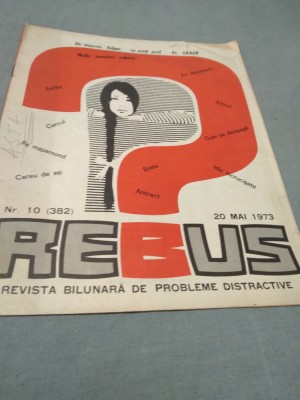 REVISTA REBUS NR.10 /20 MAI 1973 foto