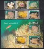 Jersey 2004 - Viața marină - Coralii, Seire + Colita, MNH, Nestampilat