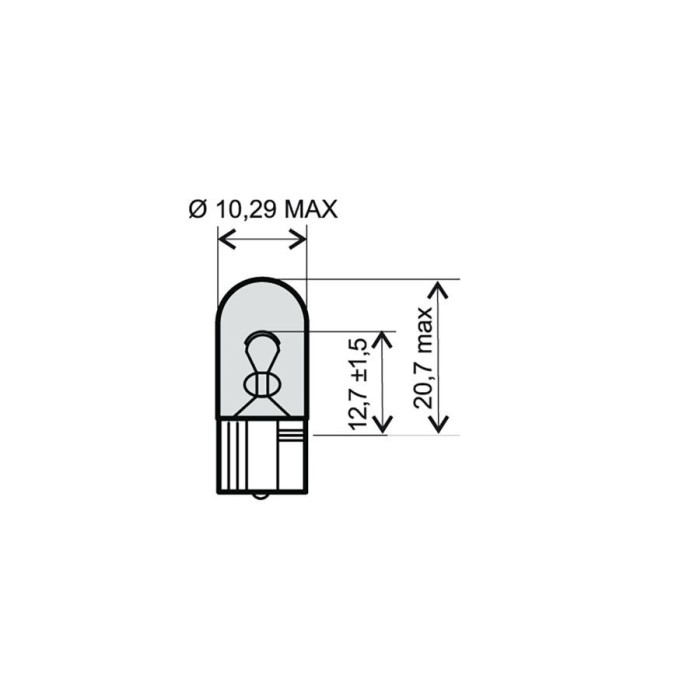 MBS Bec 12V-5W W2,1x9,5 D, Cod Produs: 246510281RM