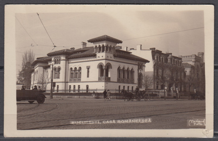 BUCURESTI CASA ROMANEASCA AUTO EPOCA TRASURA DE EPOCA FOTO NORLAND