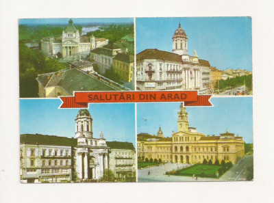 CA7 Carte Postala - Salutari din Arad, circulata 1972 foto