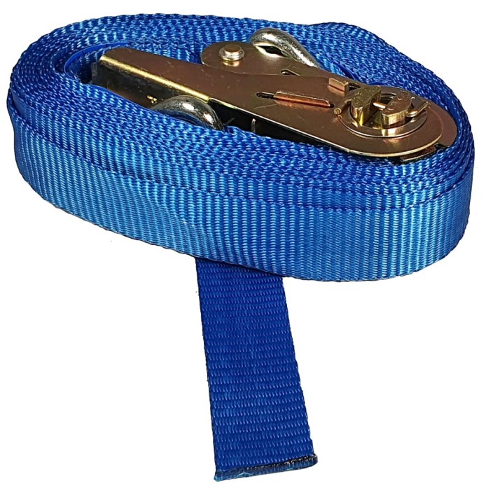Chinga ancorare 25mm, 2 parti, 5m, albastru, cu carlige, 400/800 daN, STF 200 daN ProAdvanced PowerfulTools