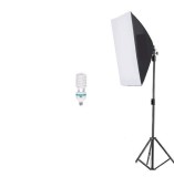 Cumpara ieftin Softbox cu trepied reglabil 200 cm, bec 150W, Dactylion