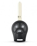 Carcasa cheie Topautochei&reg; pentru Nissan Juke March Qashqai Sunny Sylphy Tiida X-Trail, 3 butoane, Fara Brand