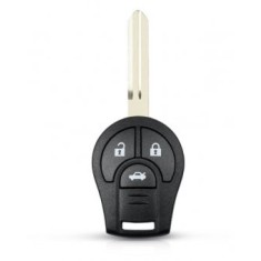 Carcasa cheie Topautochei&reg; pentru Nissan Juke March Qashqai Sunny Sylphy Tiida X-Trail, 3 butoane