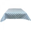 Fata de Masa Patrata Jemidi 135x135 cm Albastra Poliester Bumbac Uni - Protectie Masa Festiva &amp; Decorativa