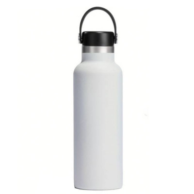 Sticla termos metalica Pufo Traveler pentru bauturi, izoterm, 500 ml, alb foto