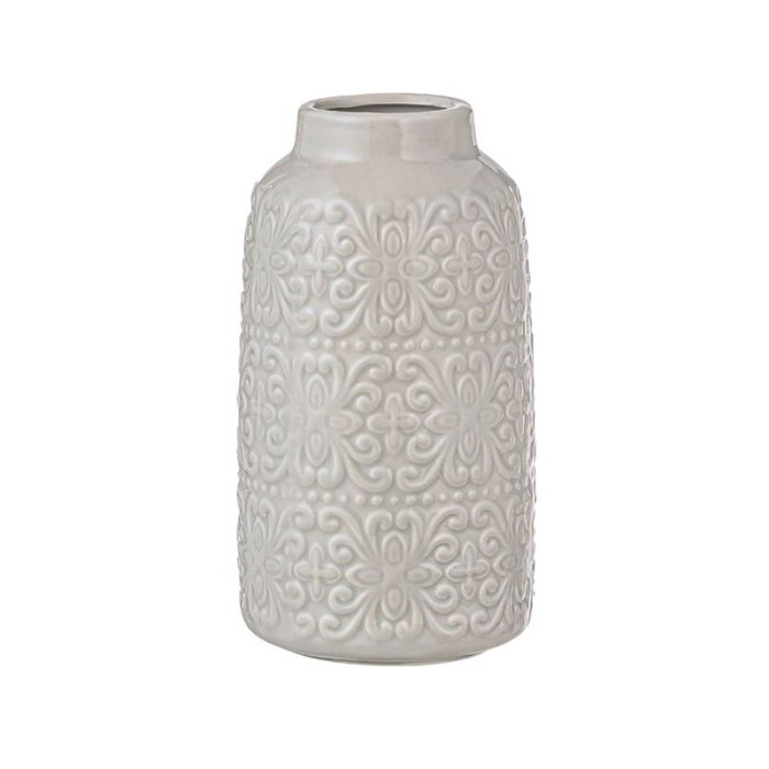 Vaza decorativa din ceramica, 10x20 cm, Bej, ATU-081889