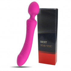 Vibrator Dildo Clitoris Strong Lilo Magic Wand Viteze Sex Toy 2 Capete Plug Roz foto