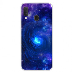 Carcasa Husa Samsung Galaxy A20e model Nebula, Antisoc + Folie sticla securizata Samsung Galaxy A20e Full 3D Tempered Glass Viceversa foto