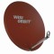 OA 38 I OFFSET-ANTENNE, &Oslash; 80 CM, 1 ST&Uuml;CK, ALUMINIUM-REFLEKTOR ROTBRA 13430 WISI