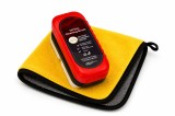 Cumpara ieftin Set curatare geamuri auto cu perie anti-aburire si laveta microfibra premium 30x30cm