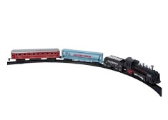 Set Tren de jucarie cu vagoane, sunete si lumini, 3+ ani