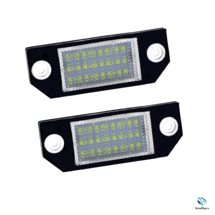 Set 2 Lampi Iluminare numar inmatriculare LED pentru Ford Focus 2