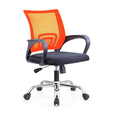 Scaun de birou rotativ cu cotiere, mai multe culori-portocaliu foto