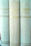 Istoria Universala, 3 volume, 1959-1960, 21 x 28 cm, coperti cartonate