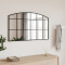 Oglinda de perete, negru, 100x60 cm, arcuita, fier GartenMobel Dekor