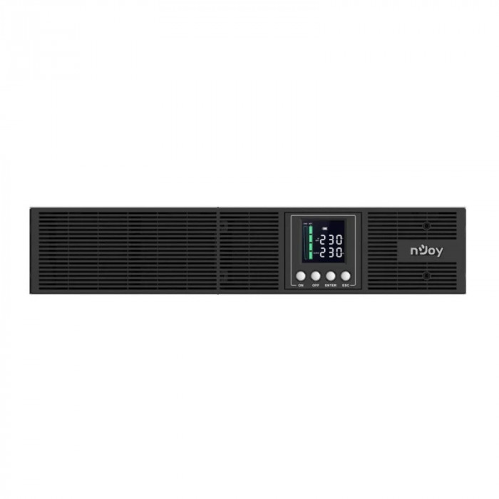 UPS NJOY &amp;quot;Aster 3000&amp;quot; Online cu sinusoida pura rack 3000VA/2700W AVR IEC x 8 6 x baterie GP09122L display LCD back-up 11 - 20 min. &amp;quot;UPC