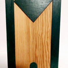 Cutie lemn pentru chei, 28x20x6cm, 8 carlige