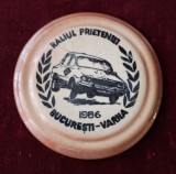 Raliul Prieteniei Romania &amp; Bulgaria medalie premiu anul 1986 autoturism DACIA