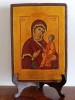 Icoana pe lemn antica, Maica Domnului din Tikvin, doc. 28,5 x 20,5cm