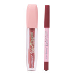 Set 2 in 1 Lip Gloss &amp; Color Liner Kiss Beauty #01