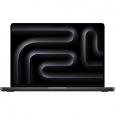 Laptop Apple MacBook Pro 14 cu procesor Apple M3 Max, 14 nuclee CPU si 30 nuclee GPU, 96GB RAM, 1TB SSD, Space Black, INT KB, 96W USB-C