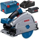 Bosch GKT 18V-52 GC BITURBO + GAL 18V-40 - Fierastrau circular fara acumulatori Li-Ion 18 V - Ah 140x20 mm valiza speciala + Incarcator acumulatori