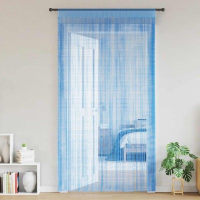 vidaXL Perdele șir 2 buc Albastru deschis 140x250 cm foto
