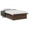 Gossi cadru de pat cu sertare stejar maro 75x190 cm lemn prelucrat