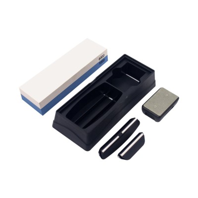 Kit ascutire cutite cu piatra ascutire 1000/6000 - Zokura foto