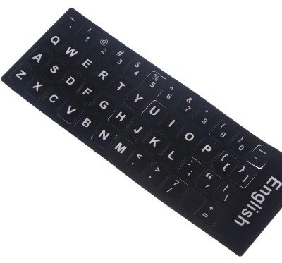 Sticker tastatura laptop layout Englezesc US negru foto