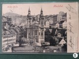 Superba carte postala , interesanta Karlovivary