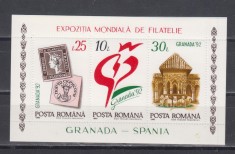 A11 TX8 3 - 1992 - Expozitia mondiala de filatelie - Granada92 - bloc