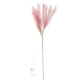 Creangă Decorativă, Pampas, 9 Ramuri Mici, 27 Becurii LED, 90cm, Roz, Becurii Alb Cald, Funcționare pe Baterii, Oem
