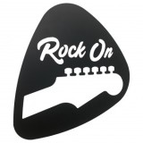 Decoratiune perete Krodesign Rock On, diametru 60 cm, negru, VivaTechnix