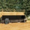 Gossi set canapele de gradina cu perne, 3 piese, gri, poliratan