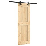 Cumpara ieftin Usa glisanta cu set de feronerie 70x210 cm, lemn masiv de pin