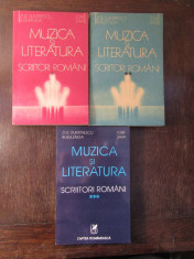 ZOE DUMITRESCU BUSULENGA - MUZICA SI LITERATURA - SCRIITORI ROMANI( 3 VOL ) foto