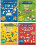 Pachet Activitati Stem: 1. Inginerie fabuloasa; 2. Matematica uimitoare; 3. Stiinta senzationala; 4. Tehnologie grozava - Hannah Wilson, Paul Virr, Mu