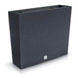 Cumpara ieftin Jardiniera decorativa, imitatie ratan, antracit, 58x18x49.8 cm, Rato Case Old