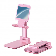 Suport reglabil de birou pentru telefon si tableta Choetech H88-PK-HW roz