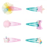 Set Clame de Păr, Model Animale 3D, Multicolor, 5 cm, 6 Bucăți, Oem