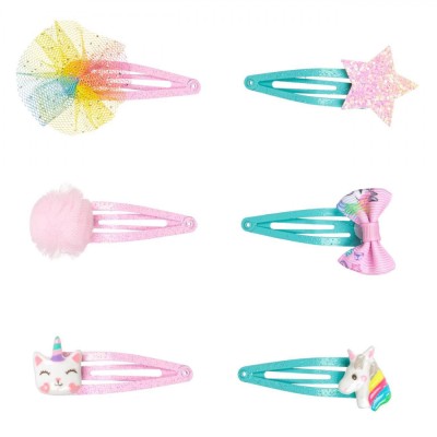 Set Clame de Păr, Model Animale 3D, Multicolor, 5 cm, 6 Bucăți foto