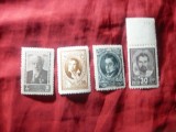 Set 4 valori URSS 1944 si 1945 - Personalitati, Nestampilat