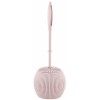 Perie WC cu suport, din plastic, Y142, roz