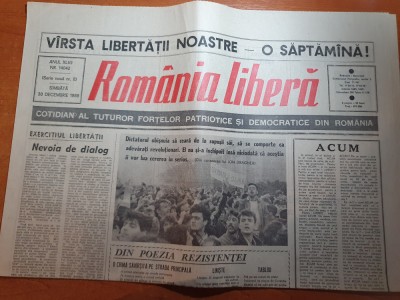 romania libera 30 decembrie 1989-articole si foto revolutia romana foto