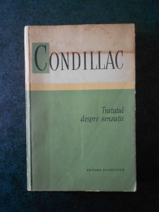 CONDILLAC - TRATATUL DESPRE SENZATII