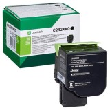Lexmark original toner C242XK0, black, 6000str., extra high capacity, return